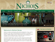 Tablet Screenshot of nichols-stores.com
